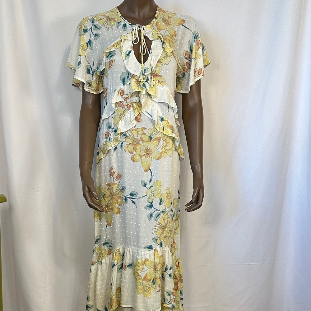 Lovestitch Floral Ruffle Maxi Dress